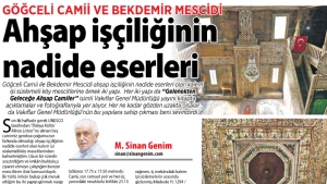 Göğceli Camii ve Bekdemir Mescidi...