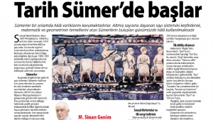 Tarih Sümer’de Başlar...