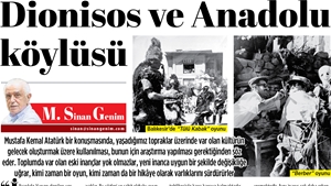 Dionisos ve Anadolu Köylüsü...