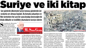 Suriye ve İki Kitap...