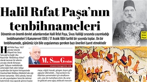 Halil Rıfat Paşa'nın Tenbihnameleri...