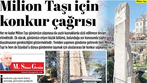 Milion Taşı İçin Konkur Çağrısı...