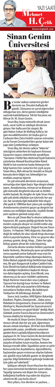 Milliyet Gazetesi, 15 Haziran 2025