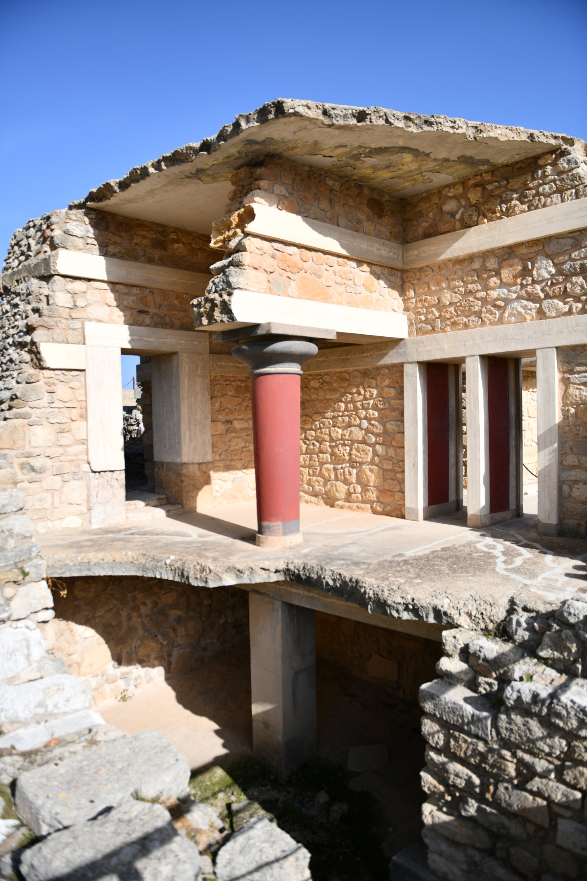 Knossos Sarayı yeniden yapım