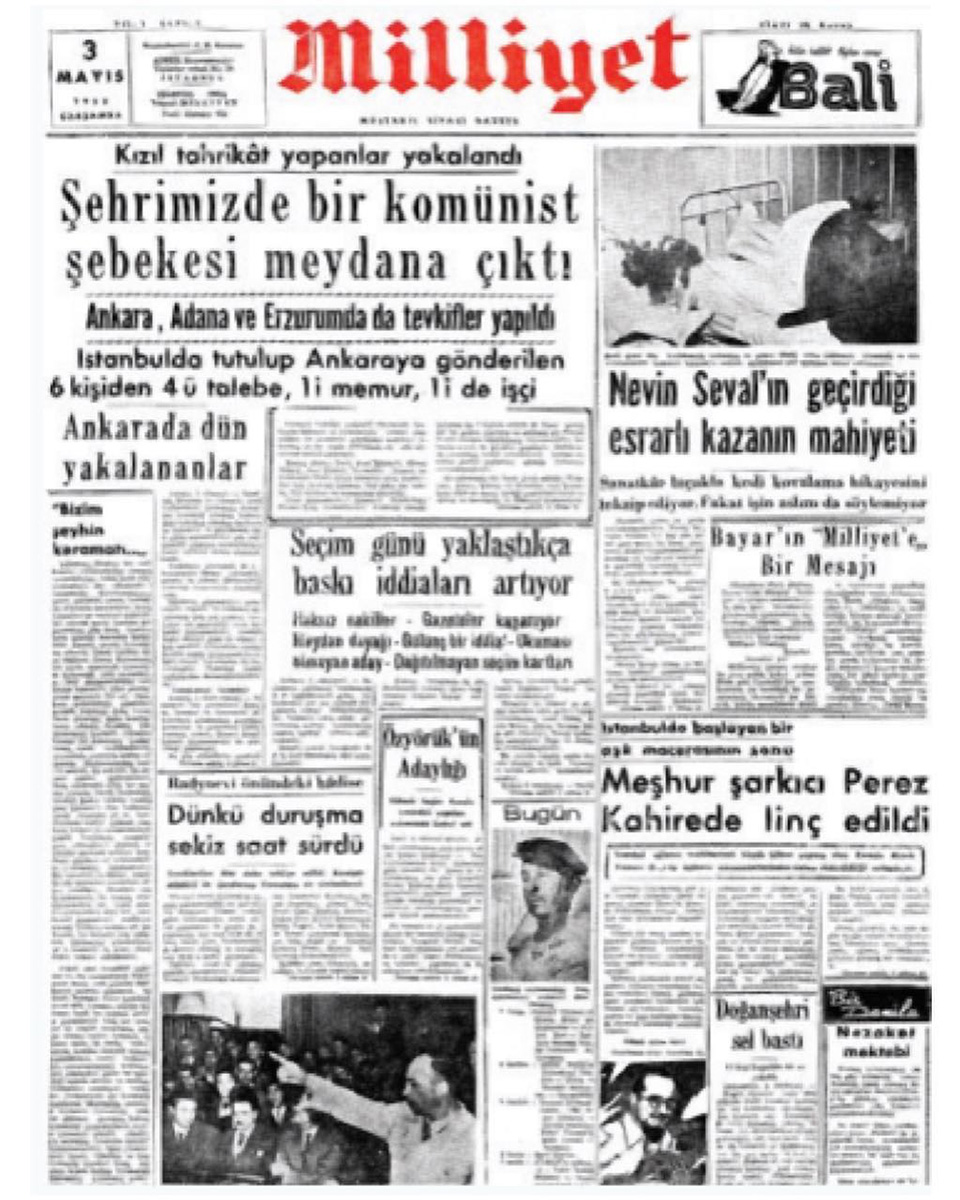 3 Mayıs 1950 Tarihli Gazete
