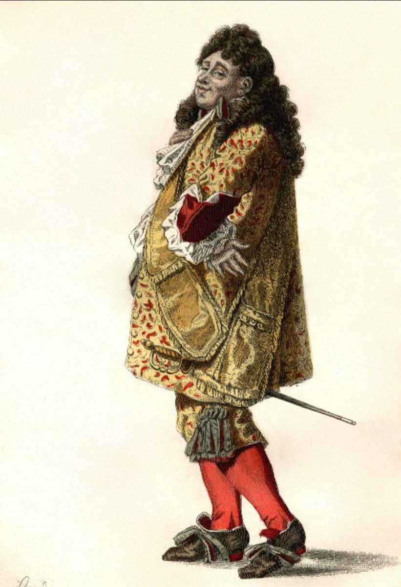 XVII. yüzyıl sonu-XVIII. yüzyıl başı Fransız aristokrasisini yansıtan bir kostüm