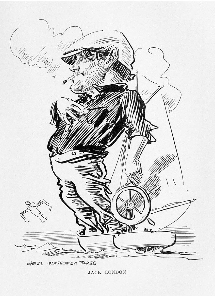 Jack London, Karikatür